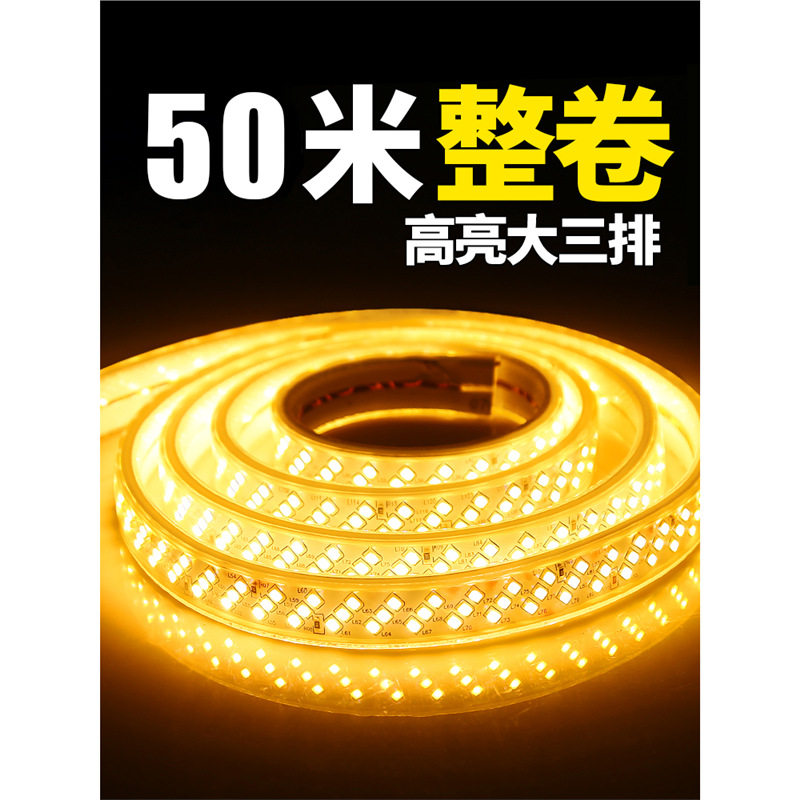 Casambi100米装led灯带条三色家用吊顶装饰工程霓虹超亮户外防水2