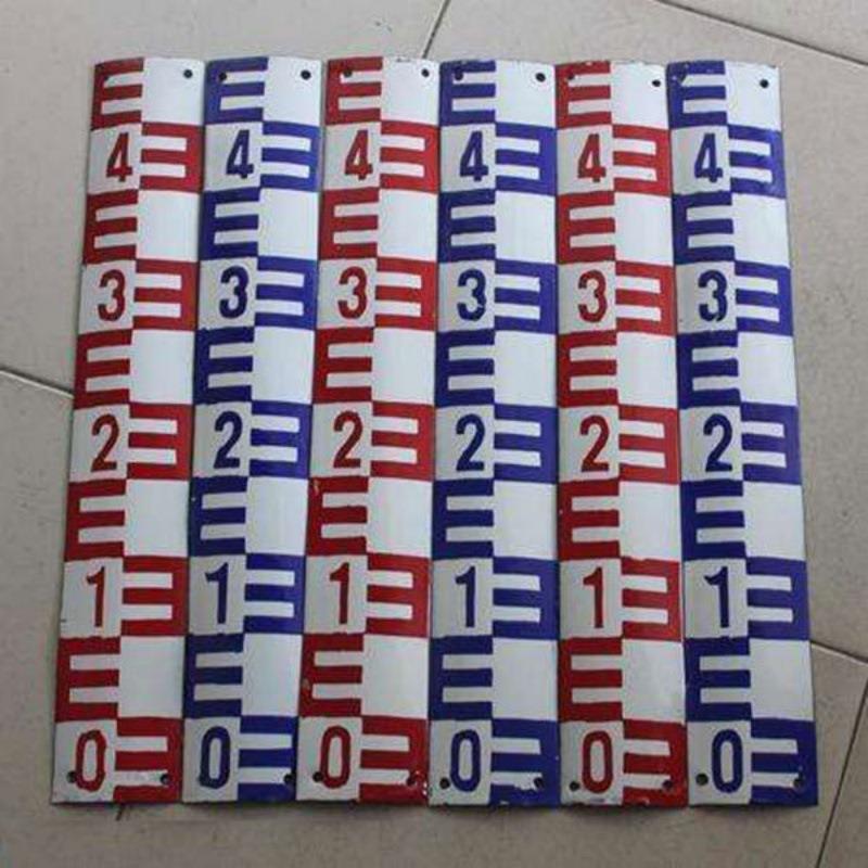 不锈钢水尺板铝合金不易腐蚀搪瓷水尺牌水库测量水位尺鲁煤