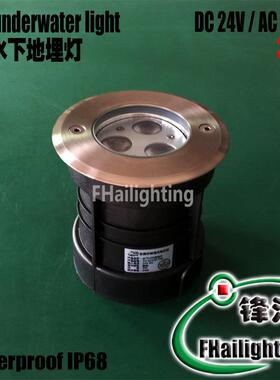 工程款3W不锈钢嵌入式led水底灯泳池灯喷泉灯水下壁灯水下地埋灯