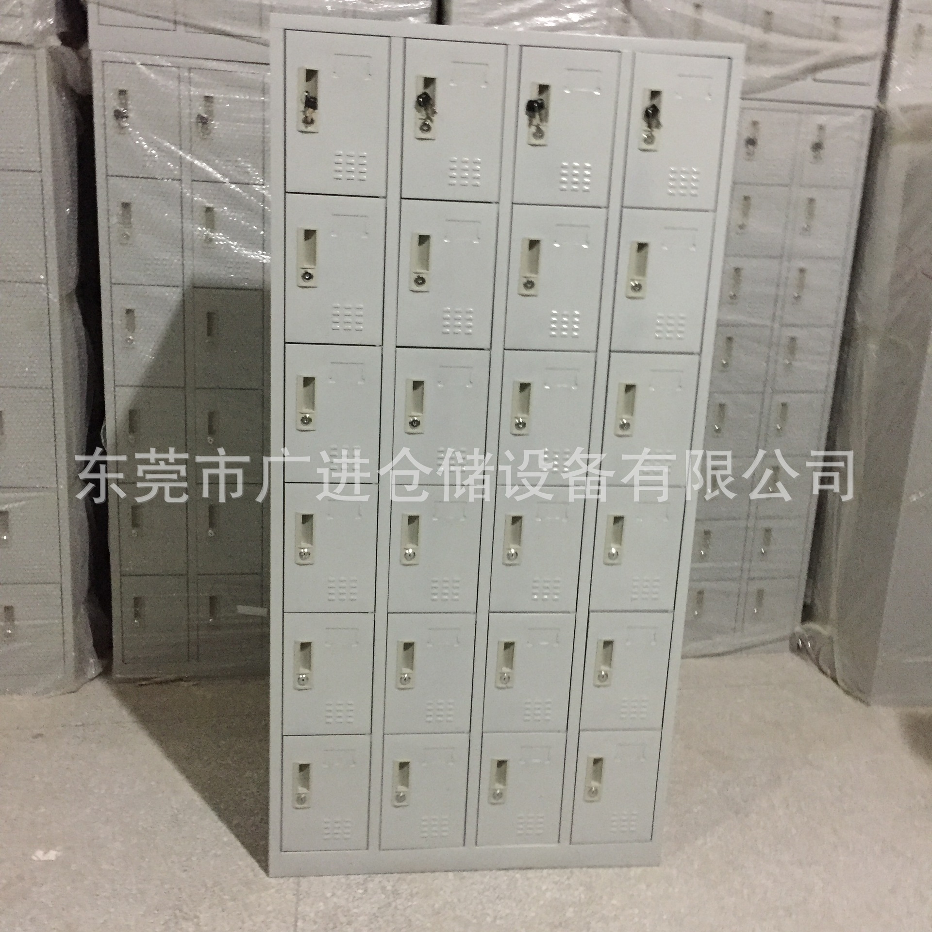 东莞厂家批发员工鞋柜 加厚钢制车间员工24/32门鞋柜现货