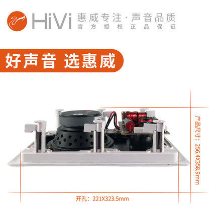 Hivi/惠威VX8-W定阻吸顶吊顶天花音响背景音乐扬声器音箱