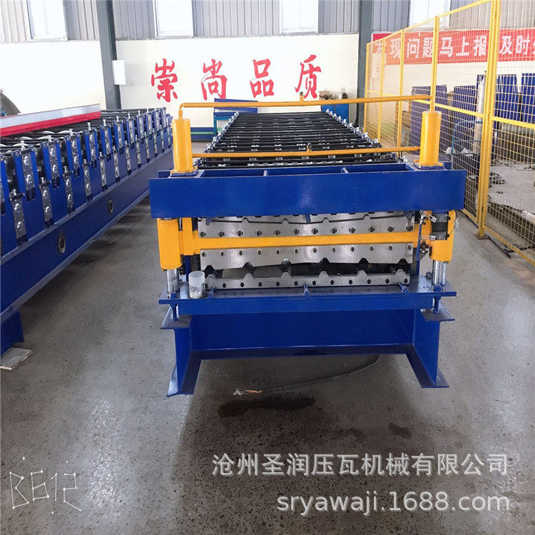 彩钢压瓦机840/900型双层 电脑控制系统 离合划刀配置压瓦机