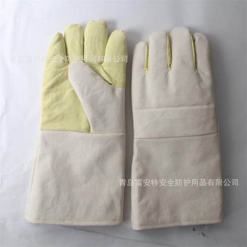直销耐高温手套450度加长加厚隔热阻燃防烫工业劳保防护手套