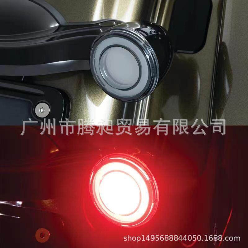 适用哈雷XL883/X48滑翔软尾改装LED转向灯肥仔街霸前二线灯芯