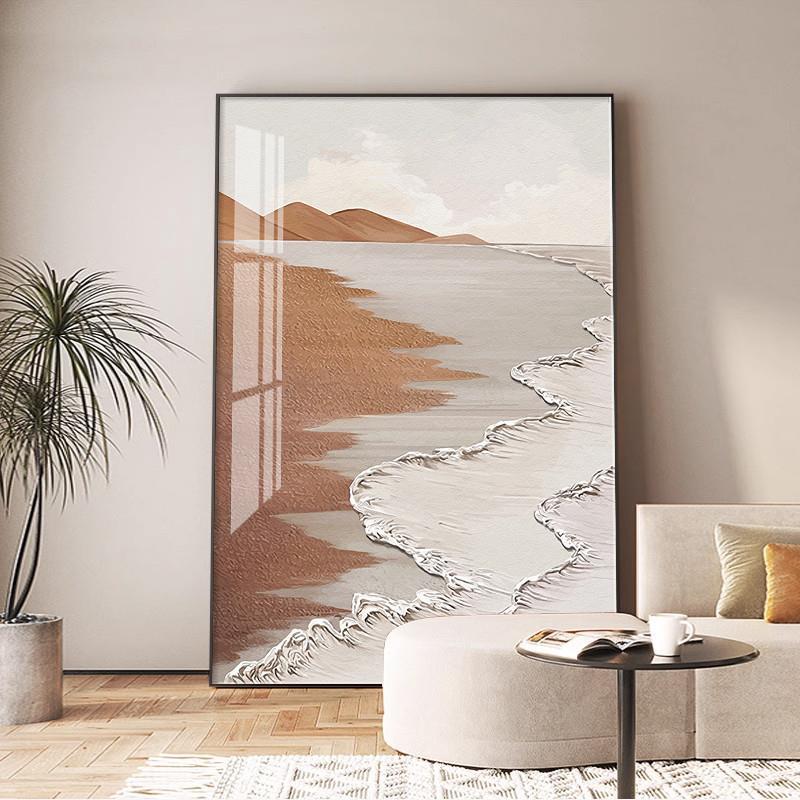 现代客厅沙发后装饰画单张简约入户玄关挂画落地画单幅餐厅墙壁画
