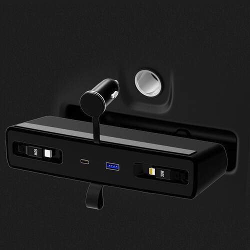适用SU7车载拓展坞中控快充点烟器转换USB-Tyoec车载扩展配件