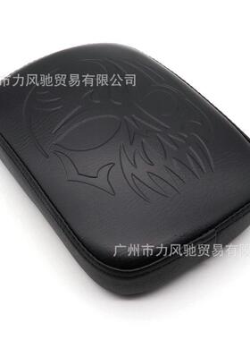适用于哈雷复古改装XL88312004872吸盘后坐垫座垫压花鬼头