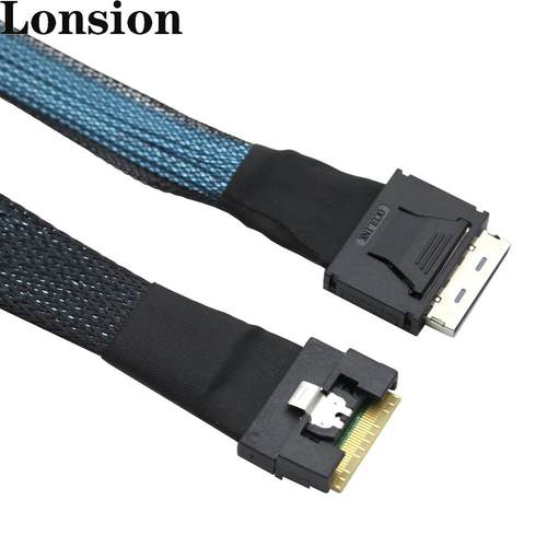 PCIEGEN4SlimSAS86548i转OCulink86118i服务器机内连接线