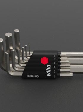 进口德国威汉wiha9件套1.5-10mm短支套装内六角扳手六角匙01174