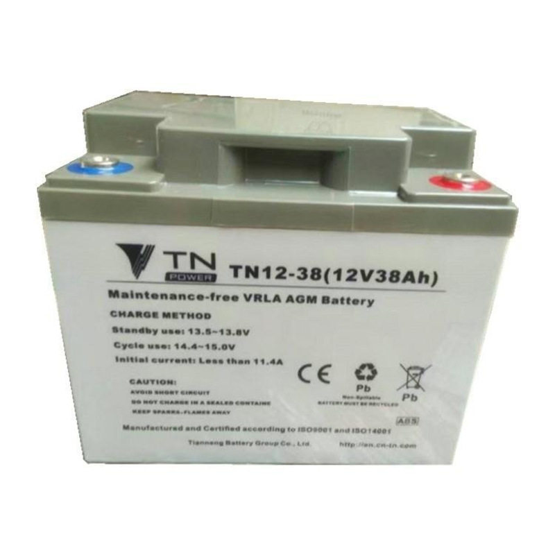 TN天能蓄电池TN12-3812V38AH直流屏机房储能UPS电源太阳能风