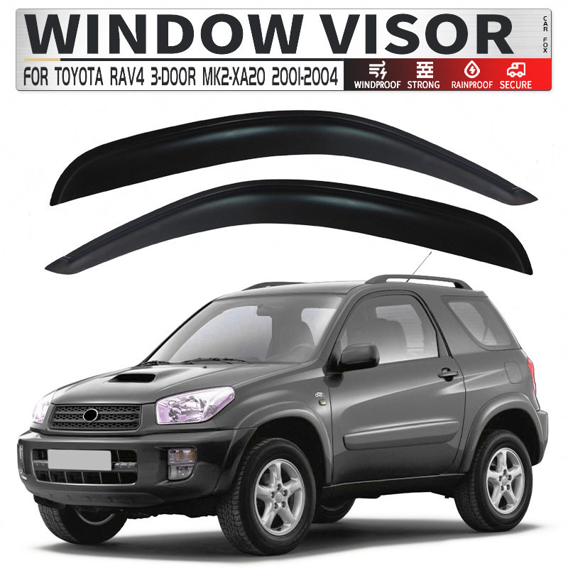 适用丰田小公主RAV4三门版晴雨挡雨板TOYOTARAV4Windowvisor
