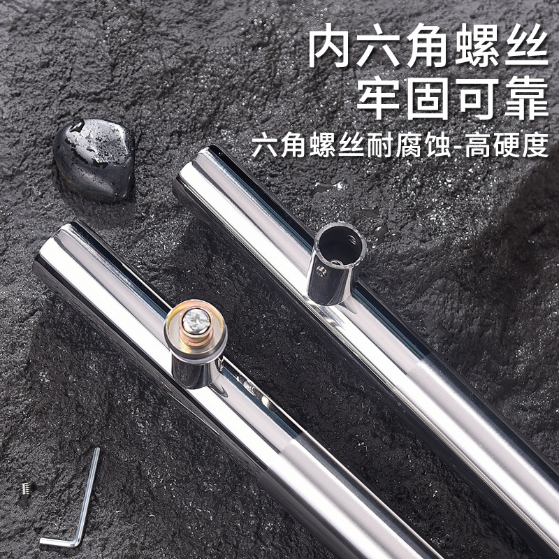 玻璃门拉手厂家批发新中式圆管木门不锈钢拉手大门拉手轻奢门把手