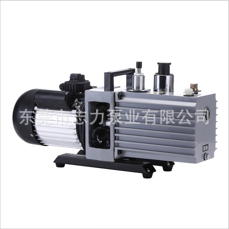 旋片式真空泵380V 2XZ-1/2/4双级直联空调冰箱抽气实验室真空泵