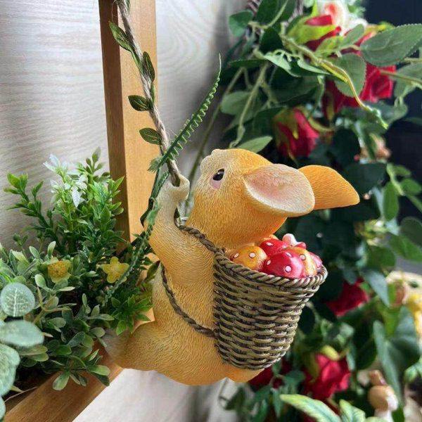 攀登兔子摆件管道攀爬装饰创意动物户外花园庭院造景阳台布置挂件,家居饰品,户外/庭院摆件,淘宝优惠券,粉丝福利购,淘宝优惠卷