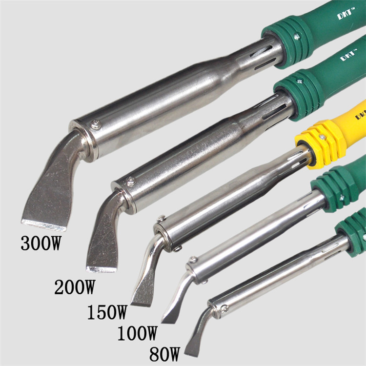 DKT-H-200W大功率电洛铁 弯扁头三线接地电烙铁 胶柄大功率电烙铁