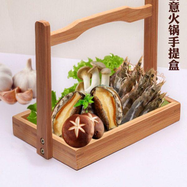 楠竹火锅菜盘备菜篮烤肉酒店特色创意餐具鸭肠鹅肠盘子小提篮竹盒,厨房/烹饪用具,配菜/备菜盘,淘宝优惠券,粉丝福利购,淘宝优惠卷
