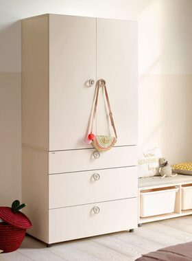 怡伦家居进口宝宝储物儿童EDDI系列衣柜抽屉组合柜收纳柜
