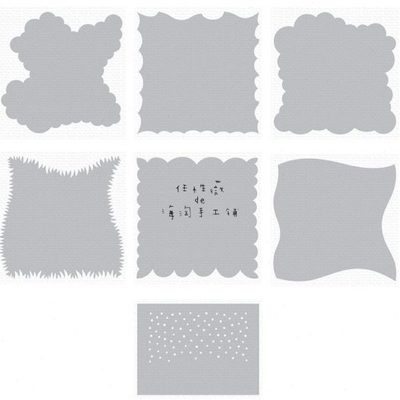 MFT经典造景草坪天空海浪遮蔽模板 塑料遮蔽板Stencil