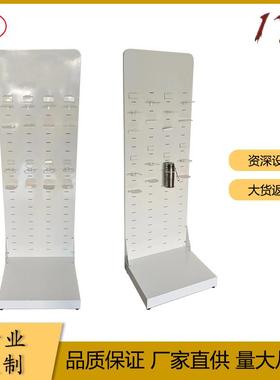 保温杯展示架白色杯子陈列架落地式16组插槽式杯托摆摊架