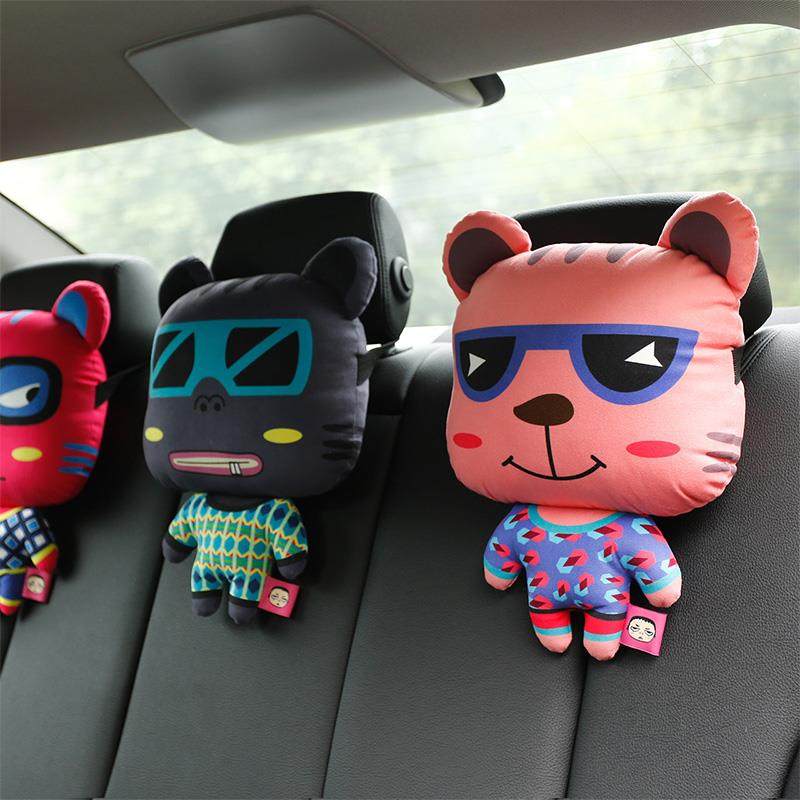 可爱汽车头枕护颈枕女生车用靠枕卡通车载座椅车枕头腰靠