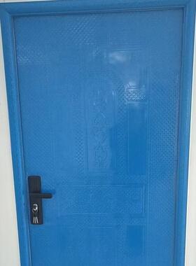 集装箱门锁家用通用型打包箱板房入户推拉门锁具静音白色蓝色房门