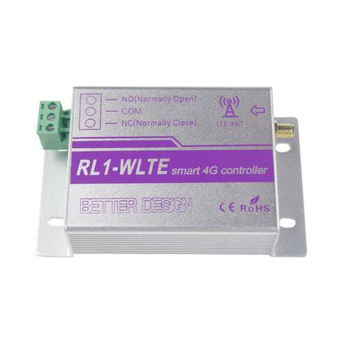 1通道4G继电器开关RL1-WLTE-EU/ECAPP遥控灯，窗帘，车库门，水
