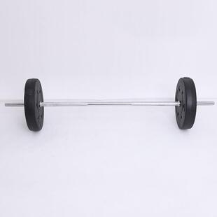 室内举重直杆杠铃男士健身家用深蹲健身器材30KG练臂肌包胶哑铃