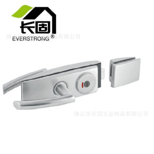 长固ST-G021B双开门用玻璃门锁执手锁中央锁红绿指示门锁