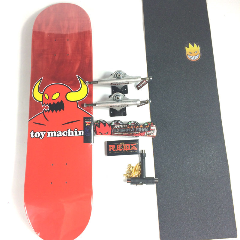 toymachine双翘滑板8.0-8.5inch全加枫木四轮滑板车组装一套整板