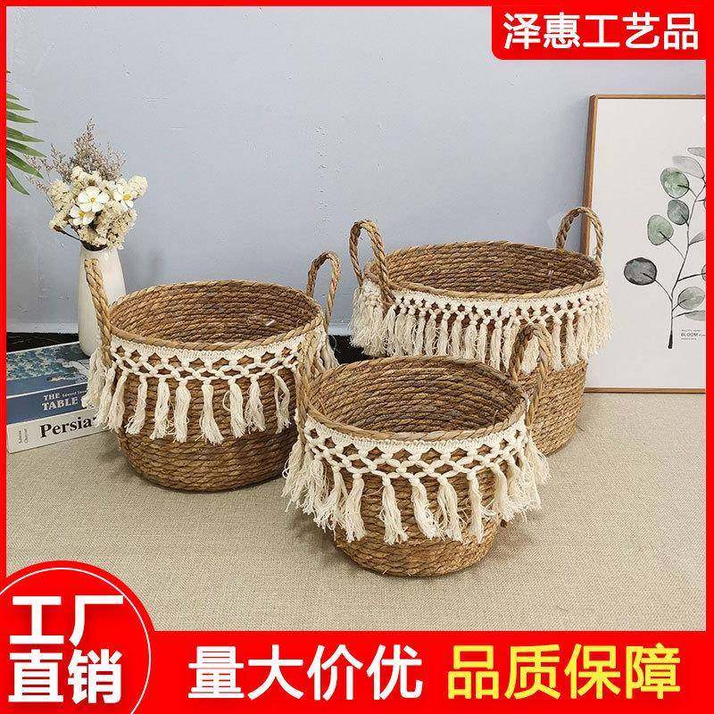 编织脏衣篮储物篮洗衣篮子编织流苏收纳篮带手柄毯家用杂物篮,纺织面料/辅料/配套,纺织机械配件,淘宝优惠券,粉丝福利购,淘宝优惠卷