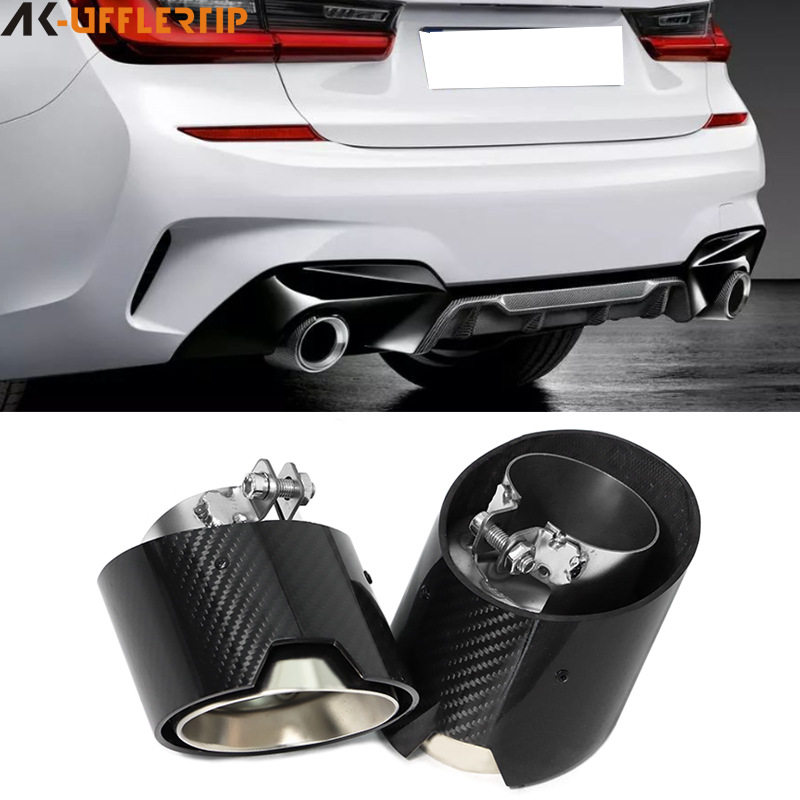 适用于宝马G20G21320d320i330iMP碳纤尾喉排气管嘴消声器