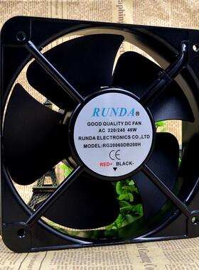 RUNDA润达RG20060DB200H20060220/240V46W20CM散热机柜风扇