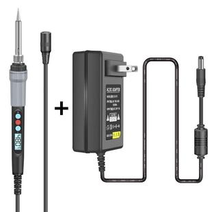 DC12V24V数显电池烙铁车载适配器航模xt60香蕉头户外低压电烙铁