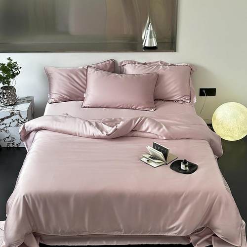 南通2025新款高端轻奢纯色60支奥地利兰精天丝四件套床上用品