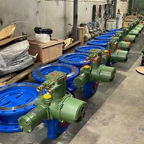 防爆电动瓦斯蝶阀MKD941X-16Q DN400开关流量控制阀带RS485通讯