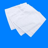 酒店白旧毛巾擦机布全棉纱宾馆旧浴巾干净整齐吸油吸水洗脸巾 包邮