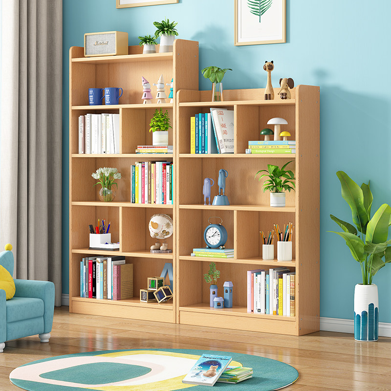 金多喜全实木书柜小户型儿童书橱收纳储物柜北欧简约欧洲榉木书架,住宅家具,儿童书柜,淘宝优惠券,粉丝福利购,淘宝优惠卷
