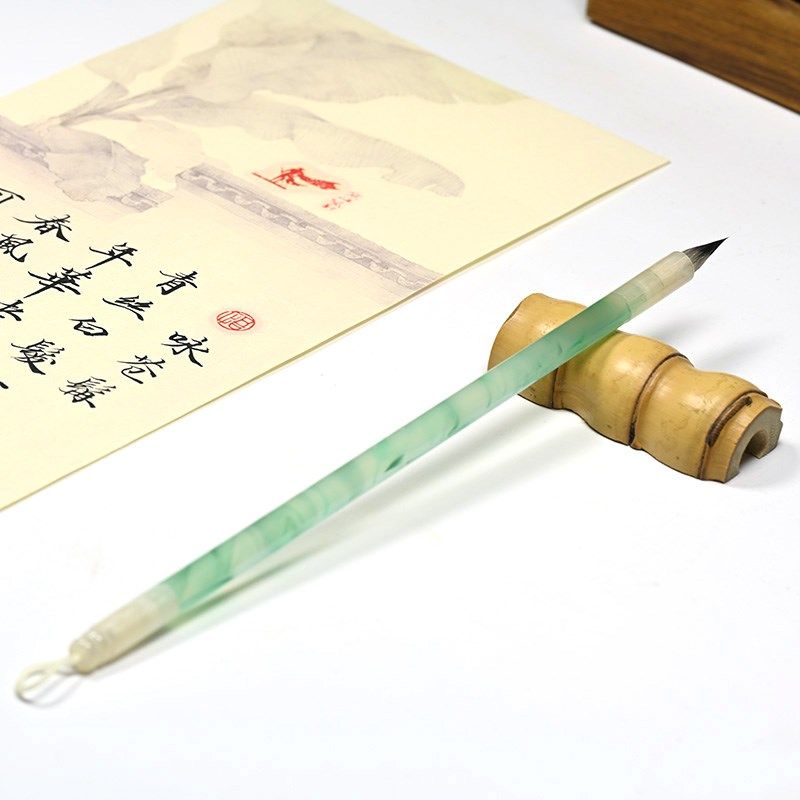 浸心堂 青玉案 七紫三羊勾线瘦金小楷琴赋文征明草堂十字毛笔图片