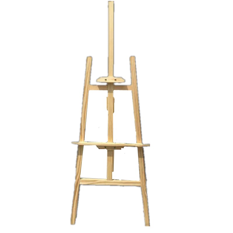150cm175cm黄松木画板架加厚实木质油画架广告支架式木制展示架
