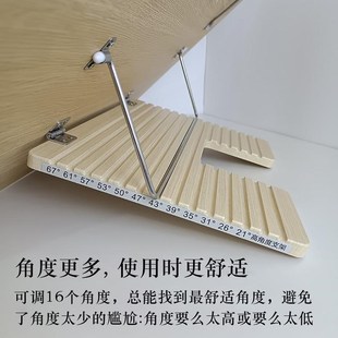 成人实木双层阅读架儿童桌面倾斜写字板学生看书架学习支架读书台