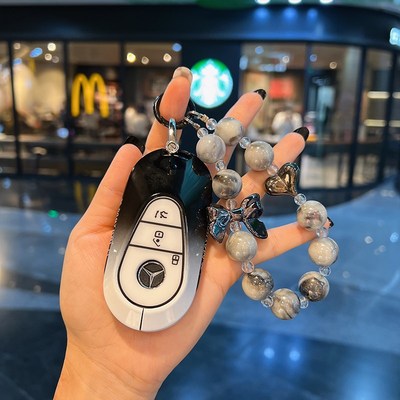 奔驰新c级钥匙套c260l/c200l包glc260l扣s级s400l车eqe/eqs保护壳