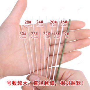 包邮纸包铁丝白色翻糖面包花细铁丝DIY钩针定型花艺纸花粘土花杆