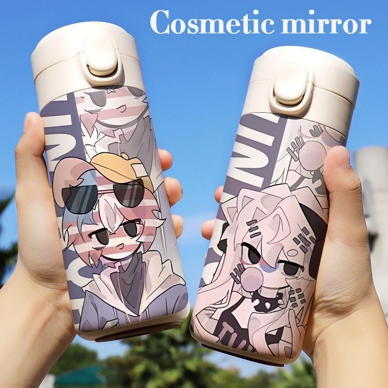 国拟五常ch保温水杯大容量小巧轻便携带高颜值杯子不锈钢水壶男女