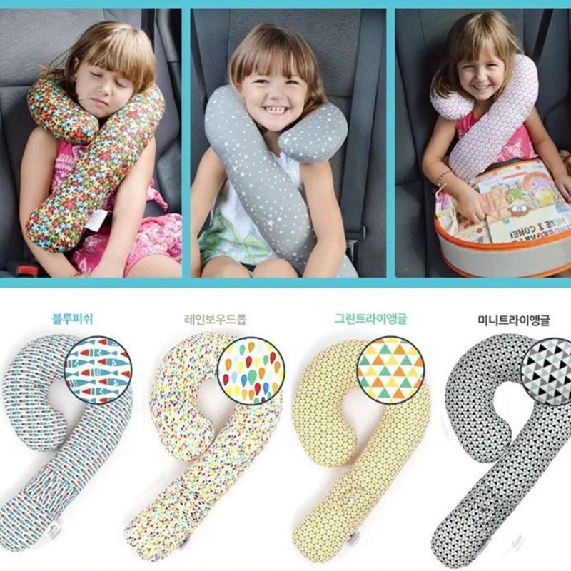 日韩儿童汽车颈枕安全带护肩套睡枕枕头抱枕护颈宝宝车载靠枕u枕