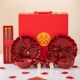 新款 新婚礼物送新人餐具套装 新娘陪嫁结婚用品礼盒红色碗碟筷套装