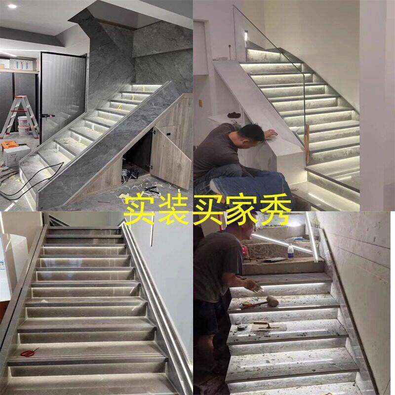 布线楼梯感踏应灯步柔性嵌入式造型可户外CLI防水弯曲霓免虹灯条