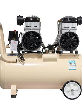 压奥突斯空60L-2200机60L-1100x2静音无油低科噪音缩机牙专压用木