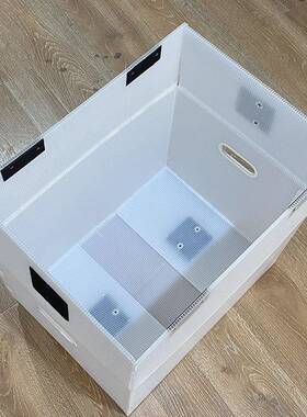 IIQ白色中空板箱塑料搬家盖箱子理收纳箱防整水防潮PP塑带瓦料楞