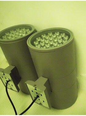 LED户外圆形单头双头壁灯外壳24W30W2*24w48W60Wled射灯外壳