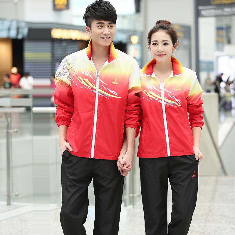 中学生班服男女运动休闲套装运动会出场服教练健身训练团体队情侣